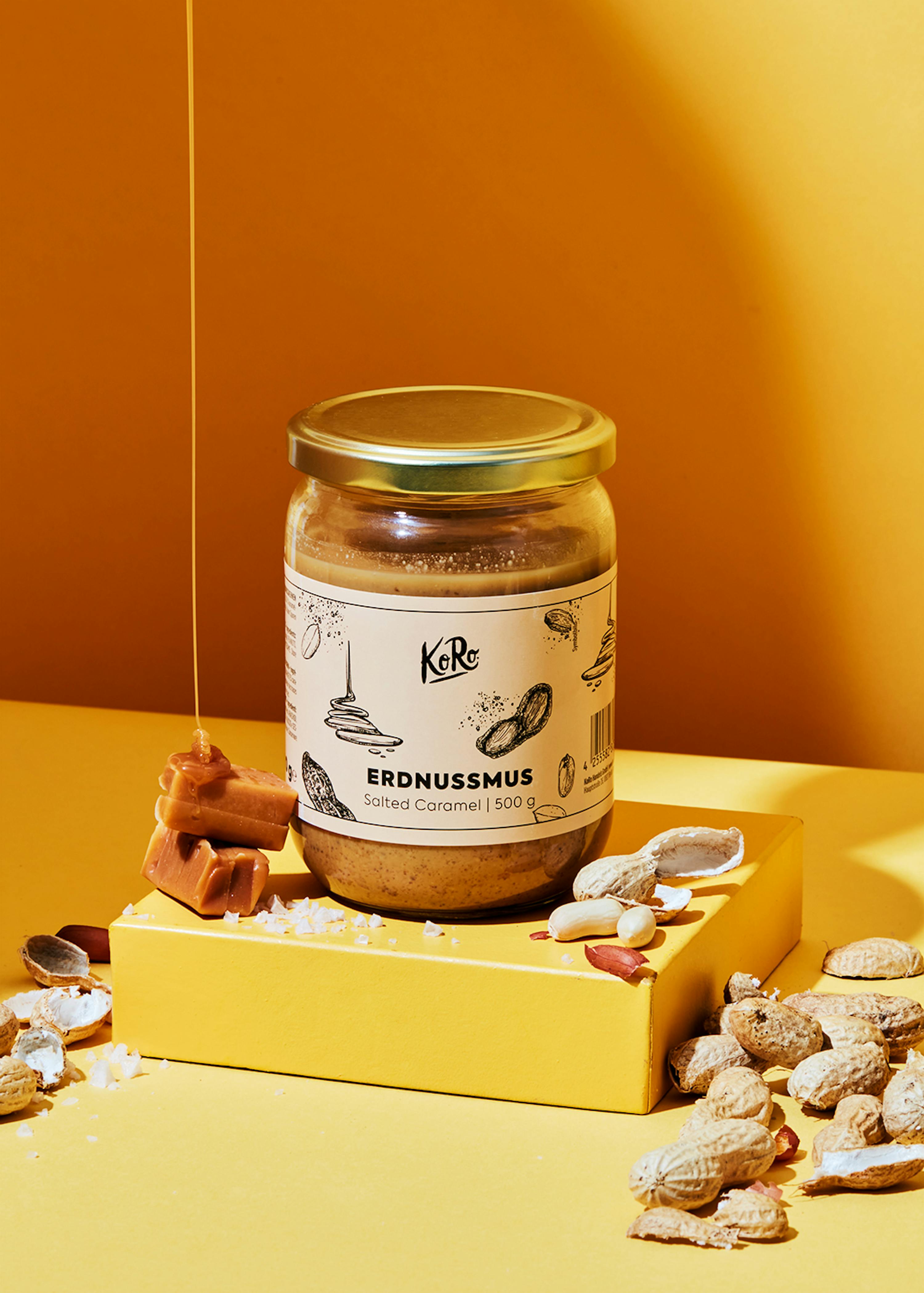 Purée de cacahuètes au caramel salé 500 g