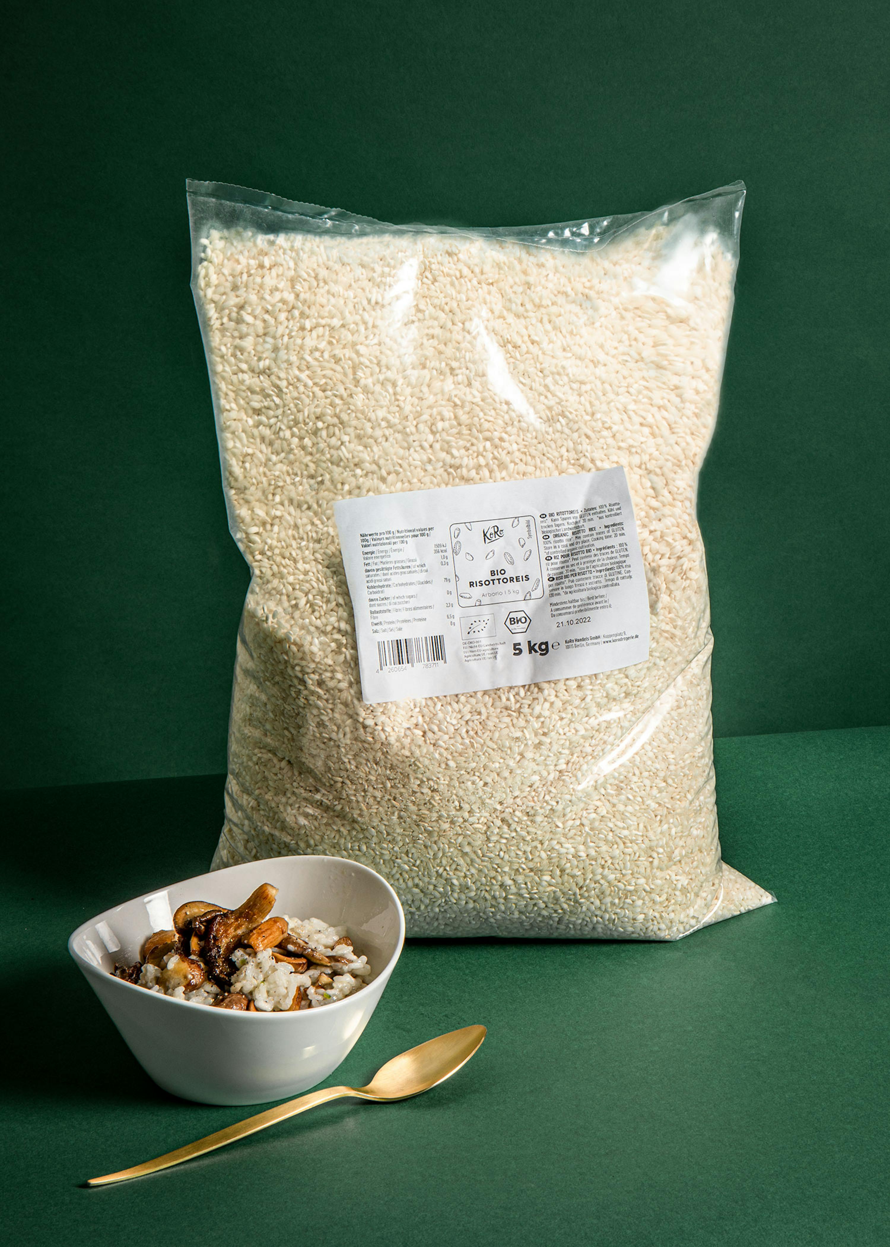 Riz à risotto bio 5 kg